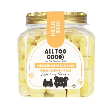 All Too Good Freeze-Dried Treats Chic w/ Egg Yolk Nutritious Protein 100g